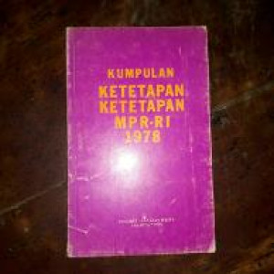 Image of Kumpulan Ketetapan-Ketetapan MPR RI 1978