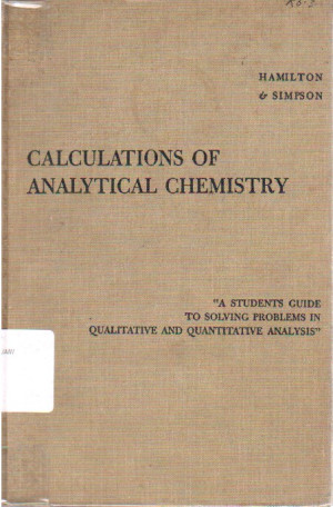 Image of Calculations of Analytical Chemistry