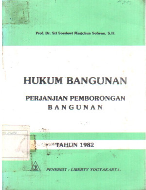 Image of Hukum Bangunan Perjanjian Pemborongan Bangunan