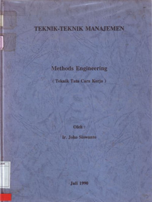 Image of Teknik-Teknik Manajemen: Methods Engineering (Teknik Tata Cara Kerja)
